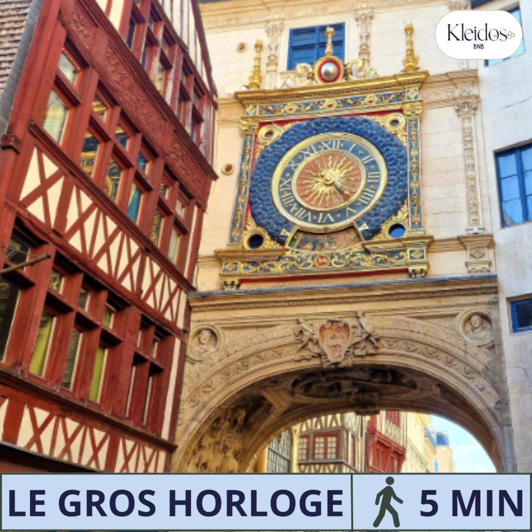 Olympe By Kleidos, Appartement 4P, Rue Calme, Centre Historique, Proche Gare Rouen Extérieur photo